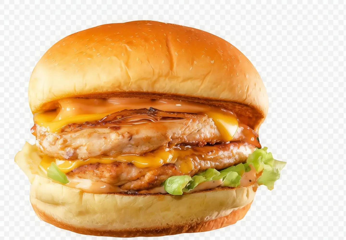 برجر دجاج دبل بالجبن