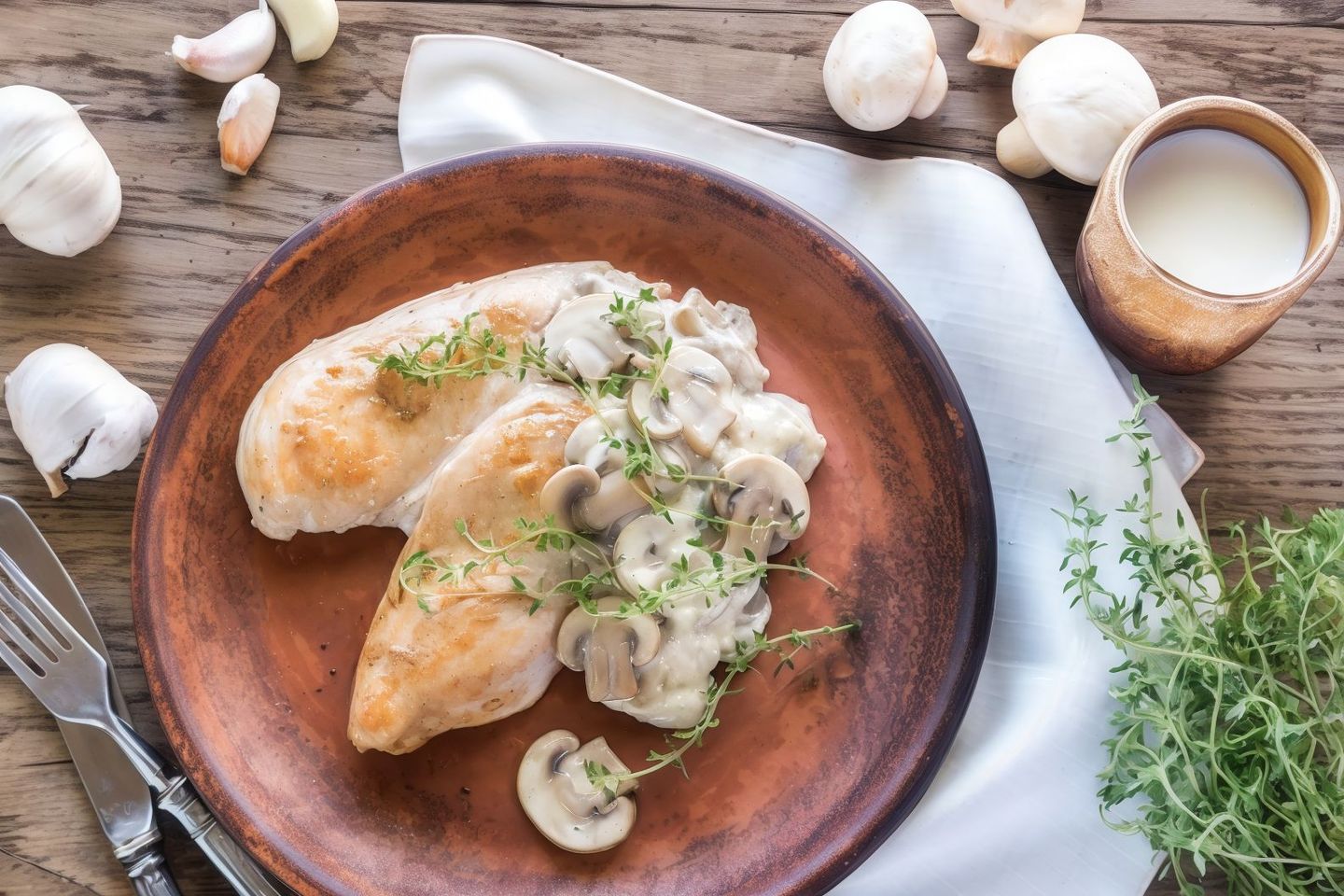 Chicken Steak With Mushroom