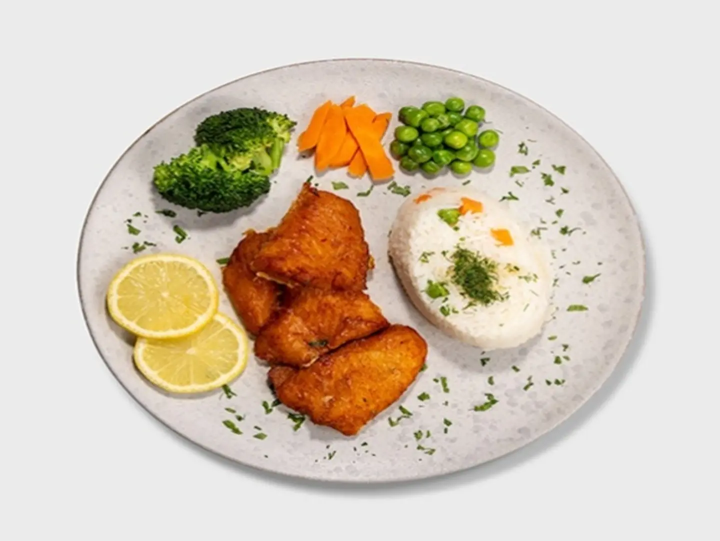 Fish Fillet With Veggies & Rice