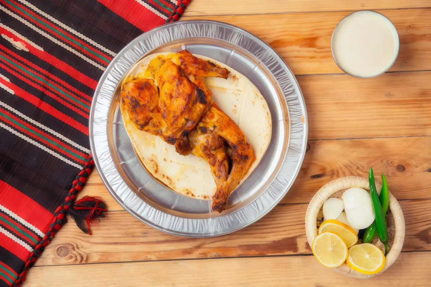 نص دجاجة ساده مظبي