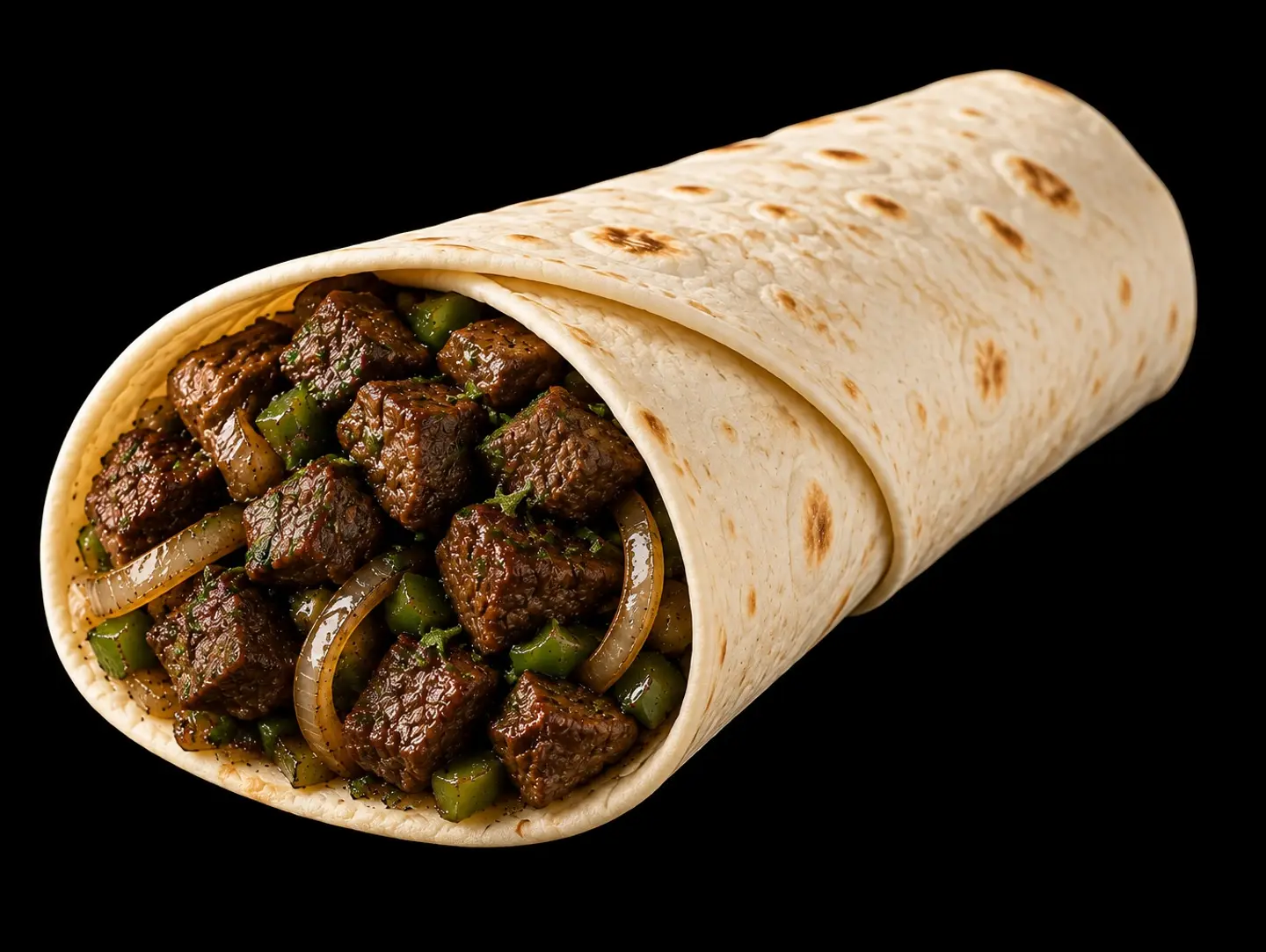 كبدة بخبز التورتيلا
