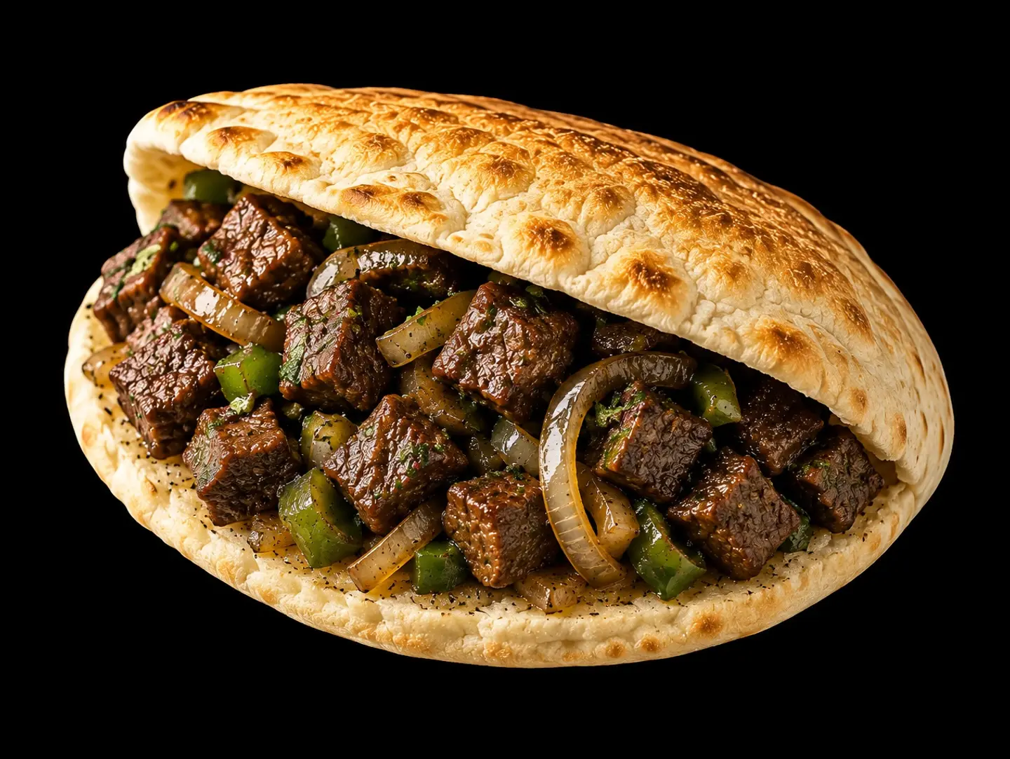 كبدة بالخبز الشامي