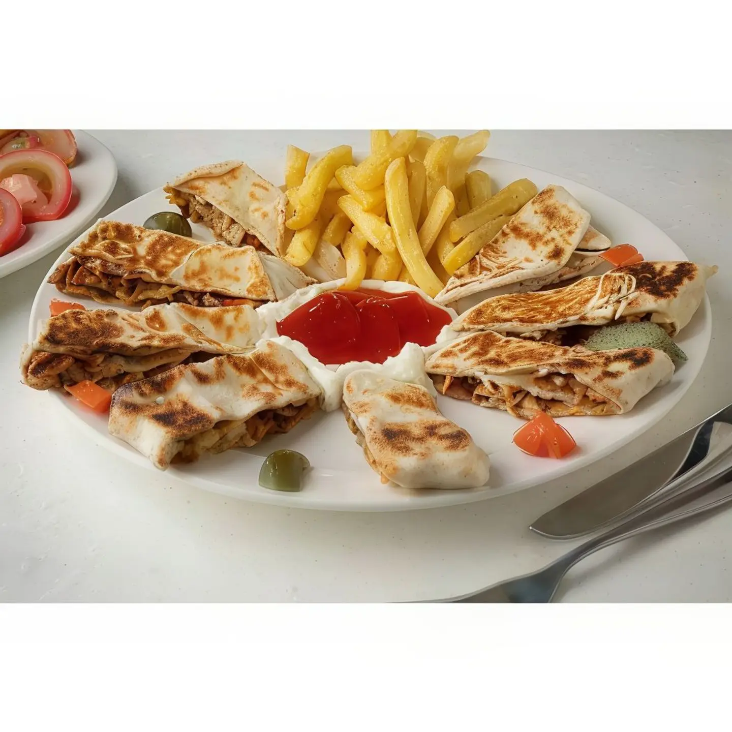 شاورما عربي صحن وسط