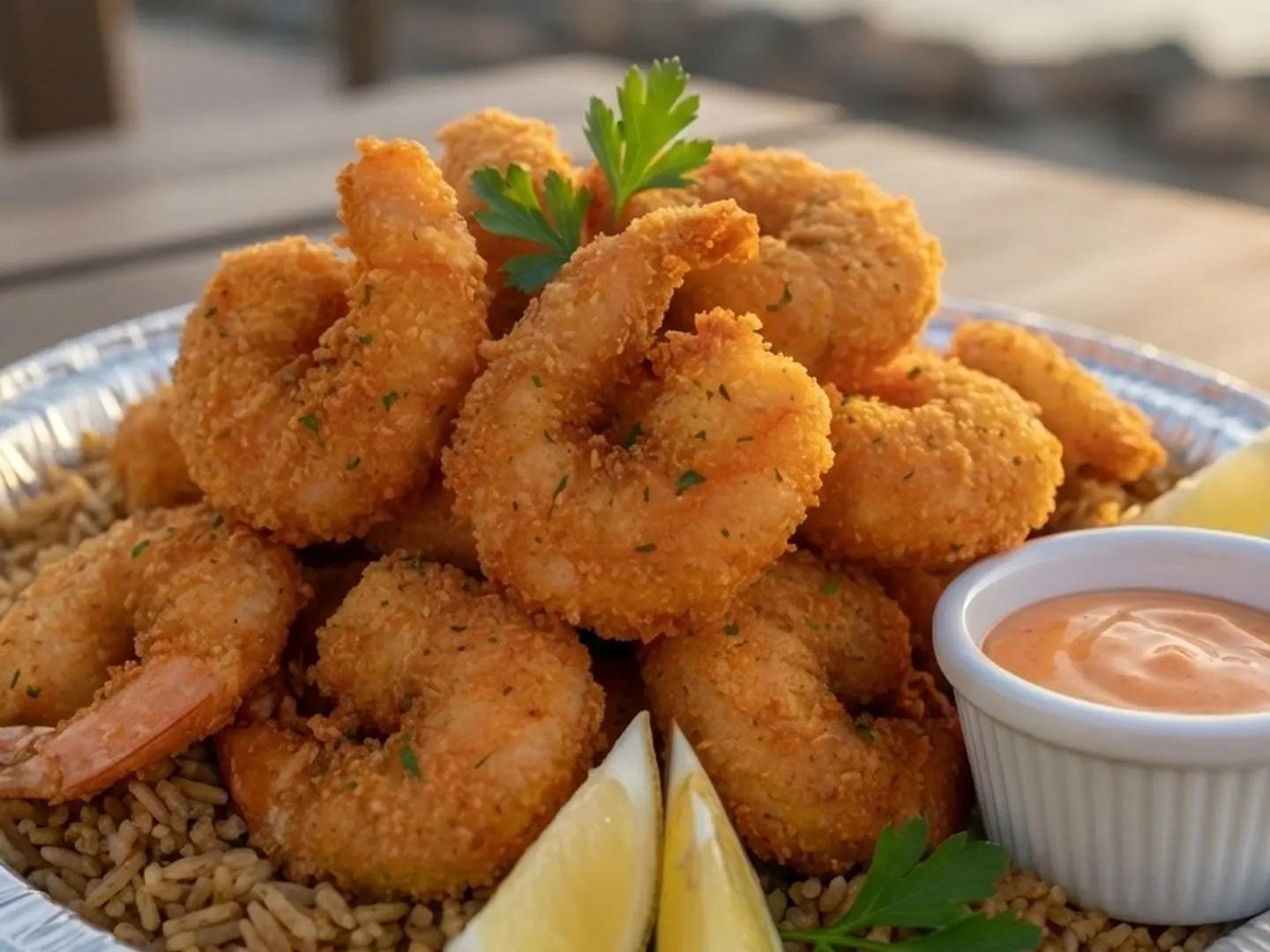 وجبه جمبري مقلي