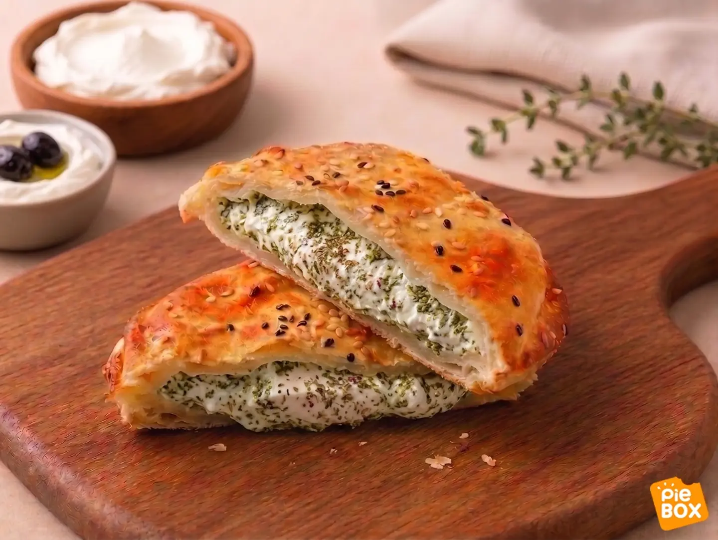 زعتر باللبنة