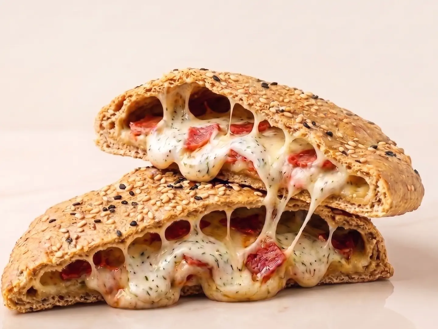 Healthy Pepperoni & Mozzarella & Ranch Pie