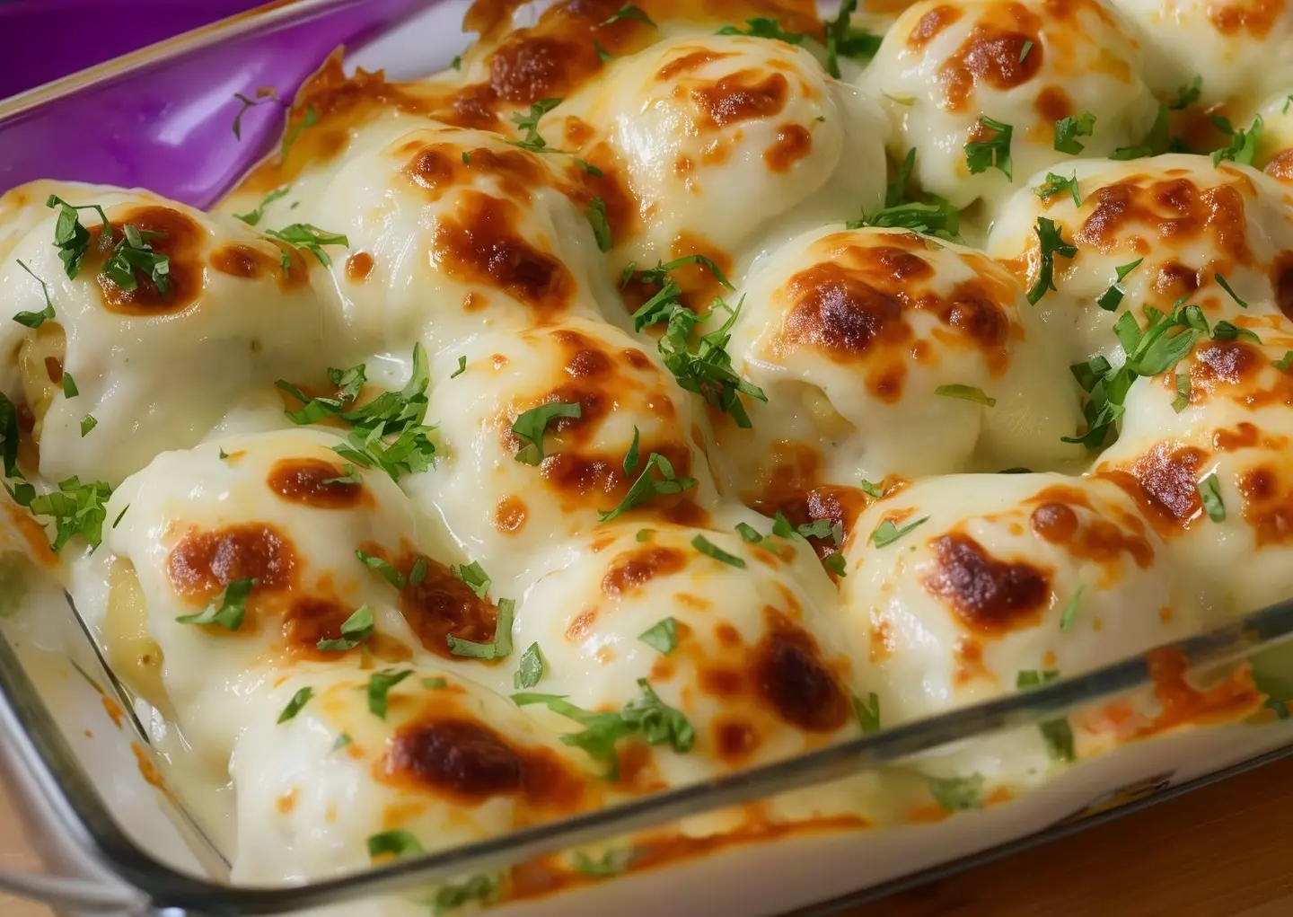 A Tray Of Potato Balls With Cheese