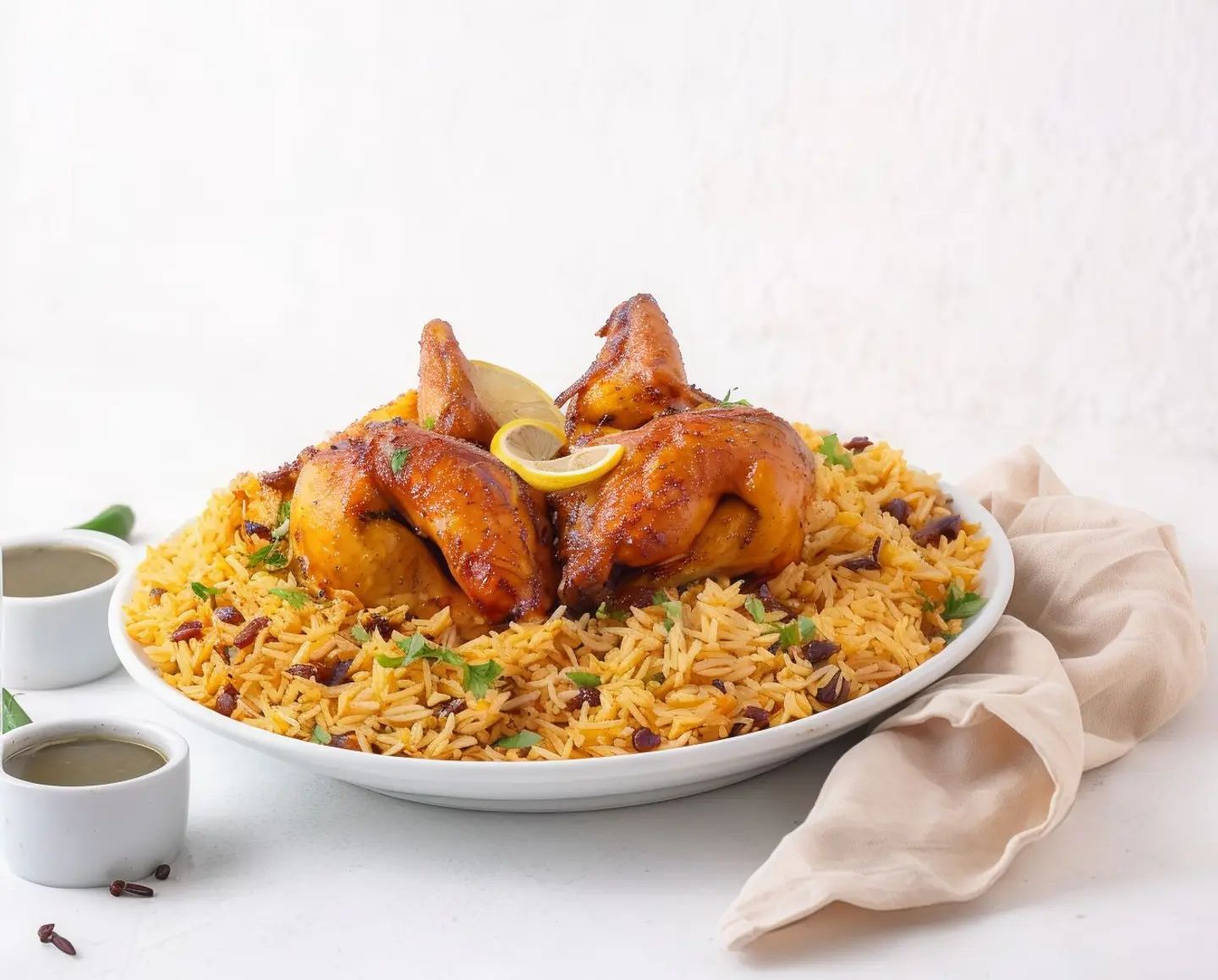 دجاج شواية مع ارز