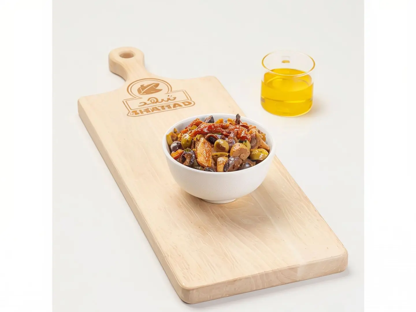 Olive Salad With Dried Tomatoes With Olive Oil