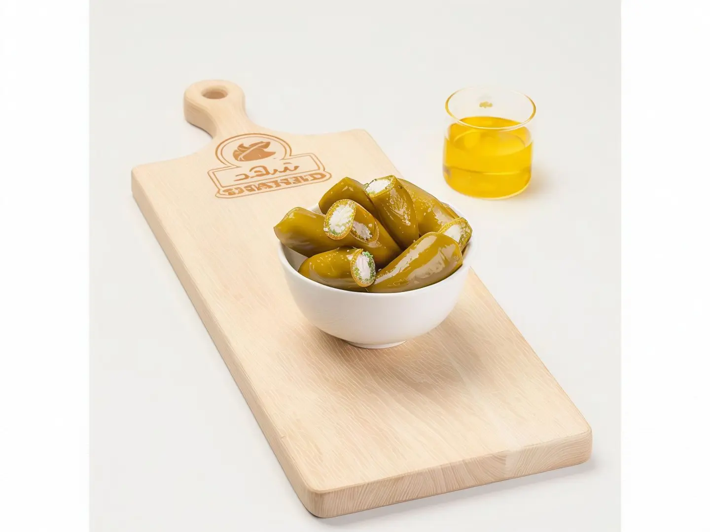 Green Jalapeno Peppers Stuffed With Cheese