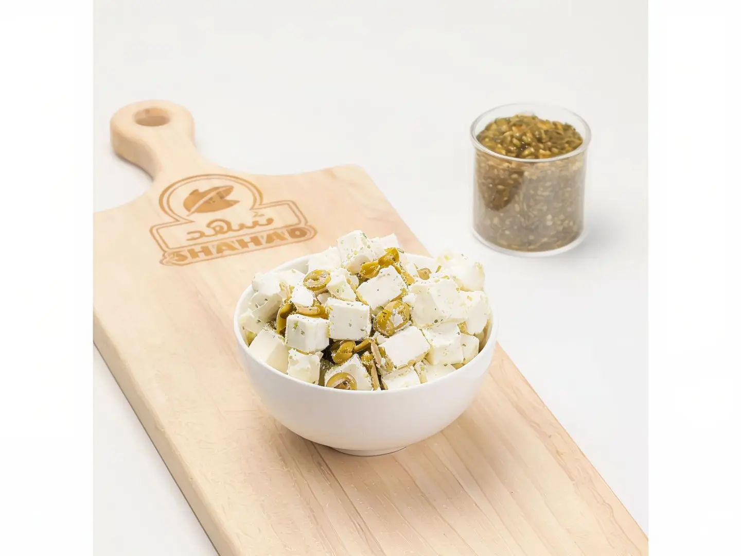 Feta Cheese With Olives, Thyme And Olive Oil