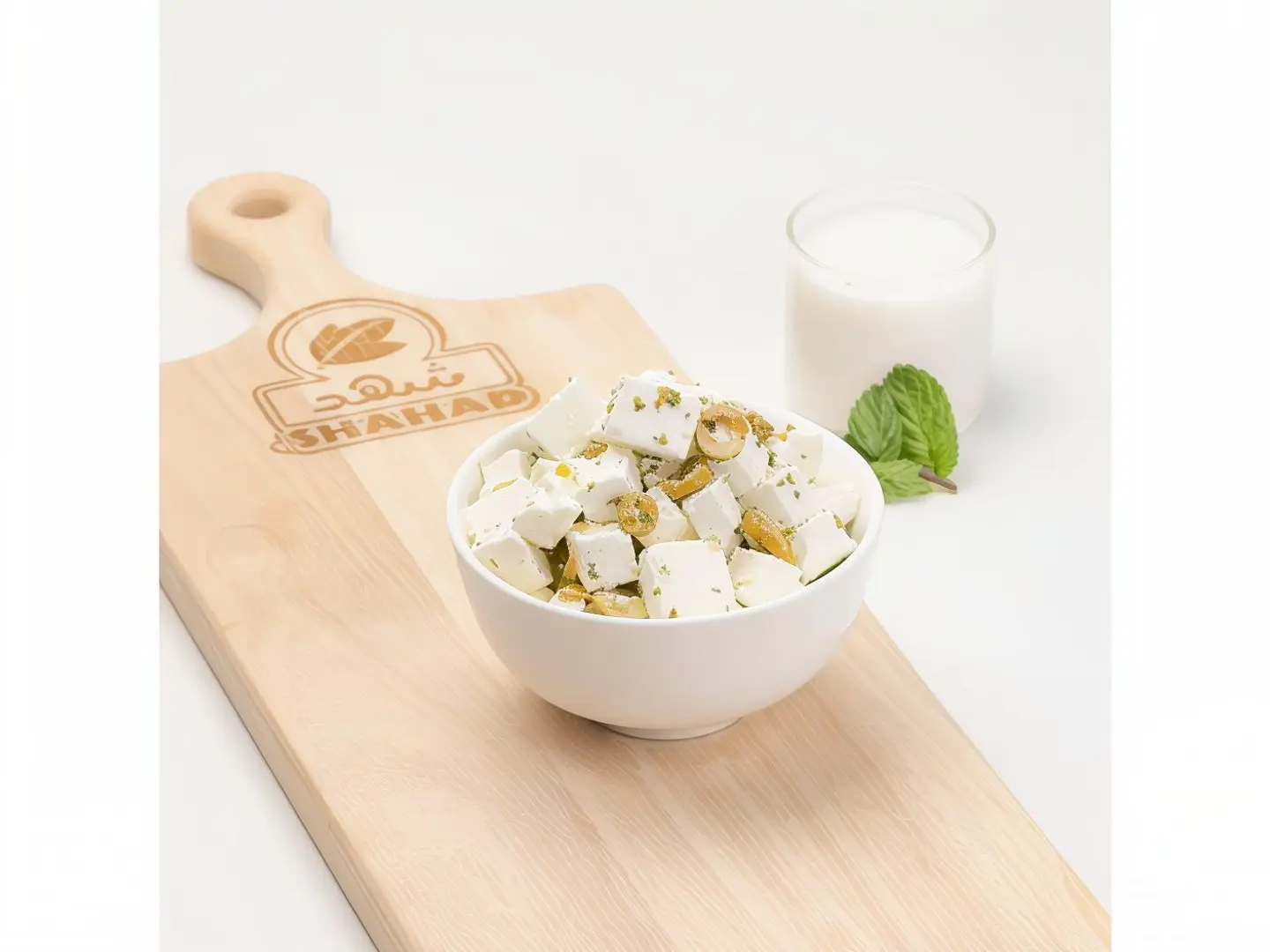 Feta Cheese With Mint And Olive Oil