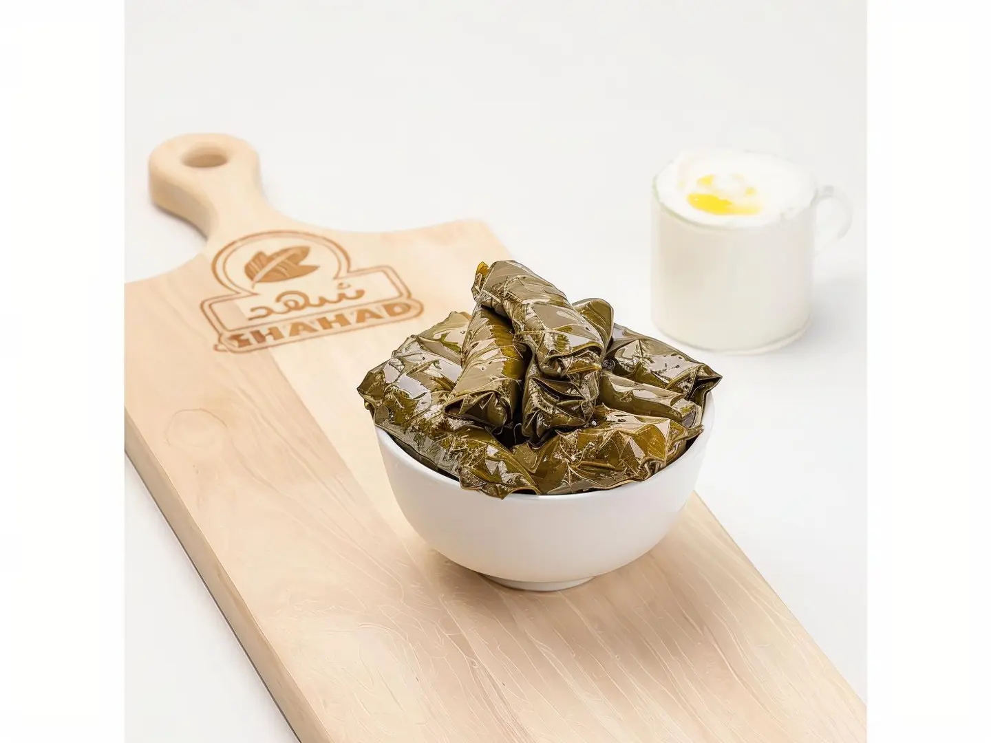 ورق عنب محشي لبنة جرشية
