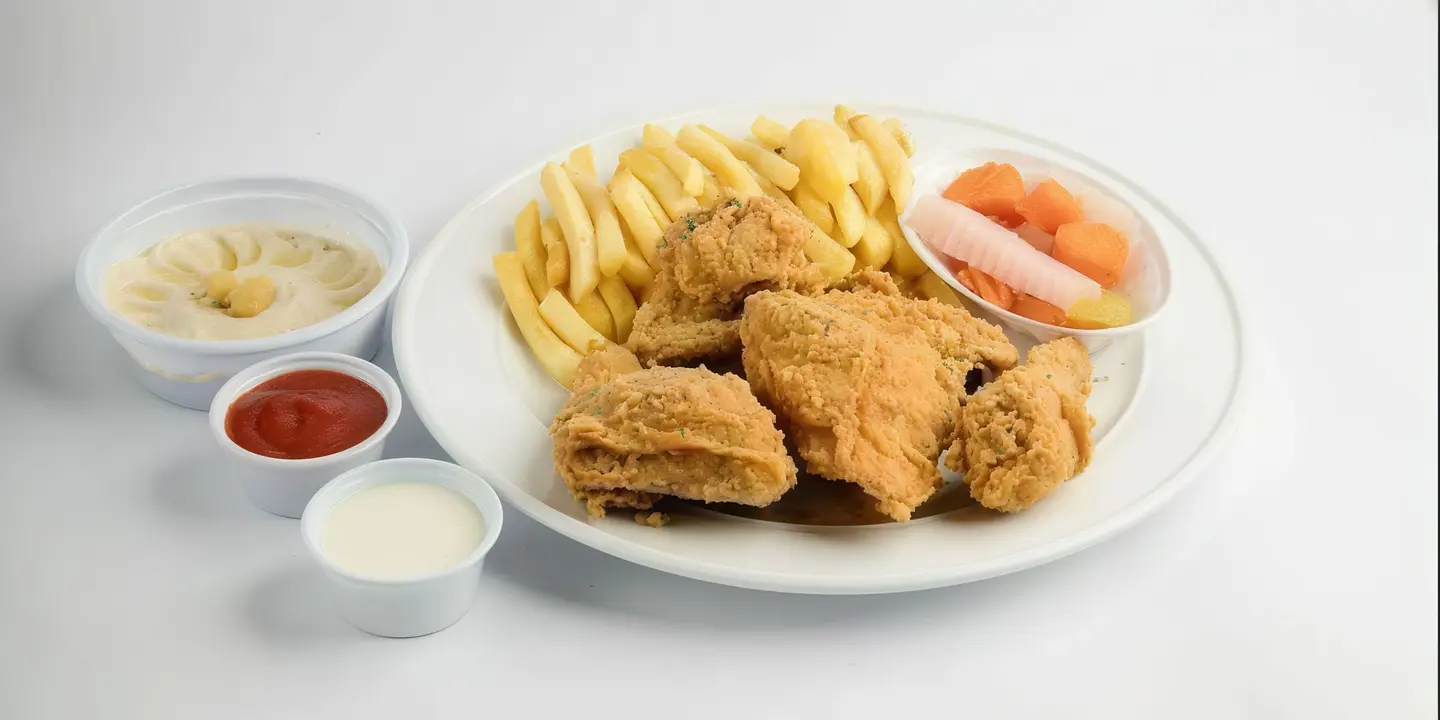 بروستد مع حمص