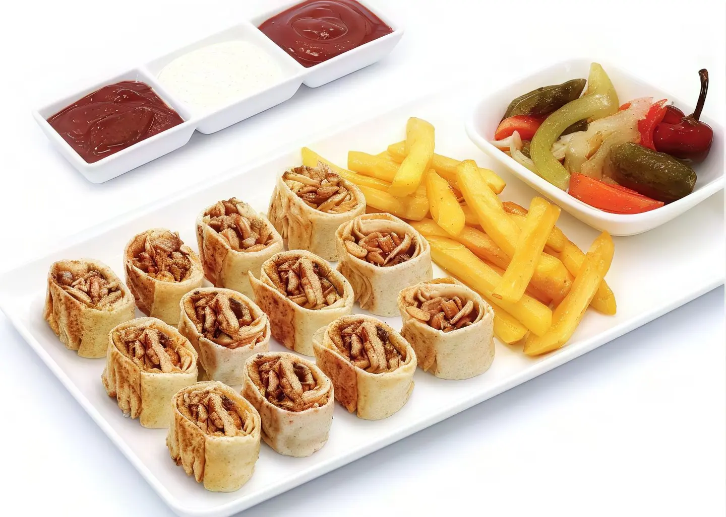 صحن شاورما عربي