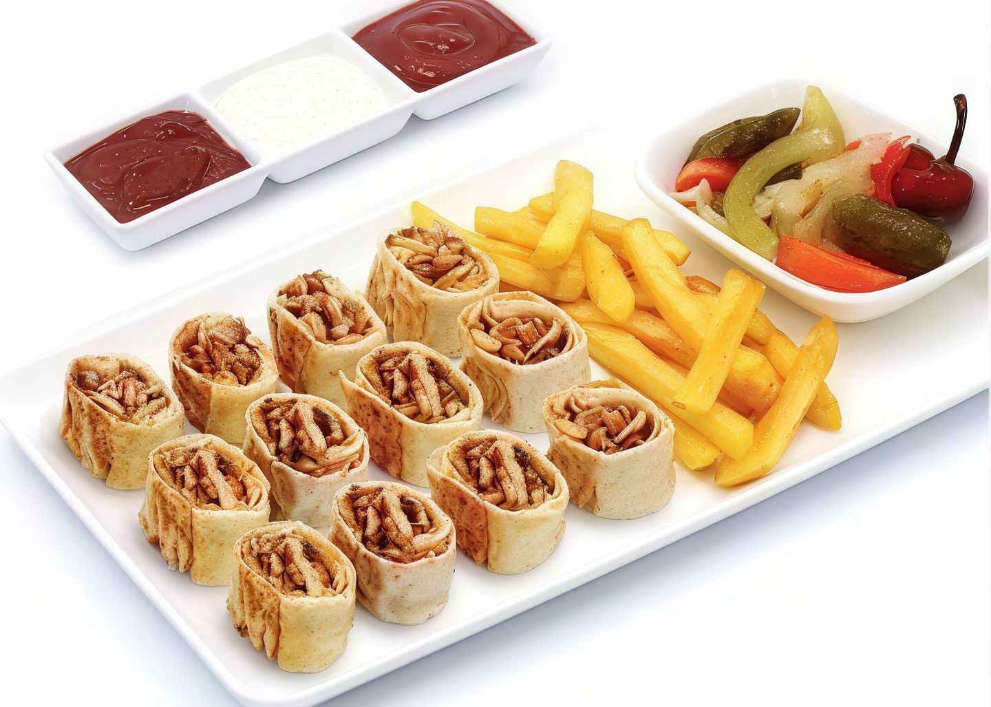 صحن شاورما عربي