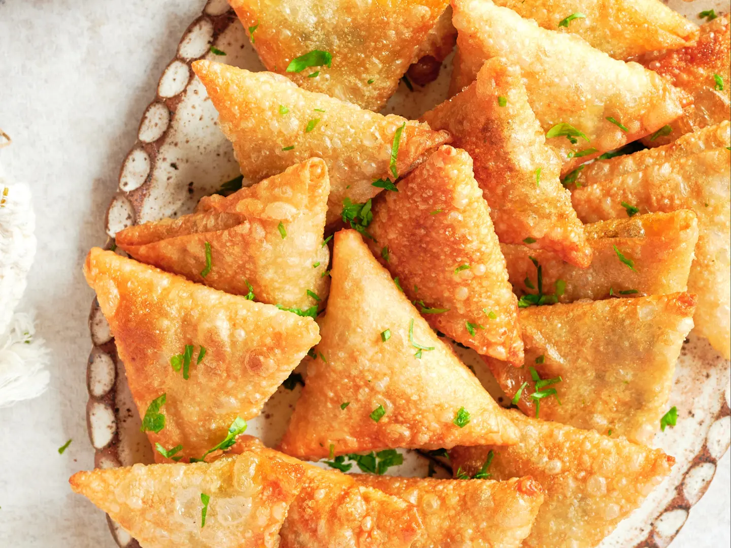 سمبوسة جبن سائل