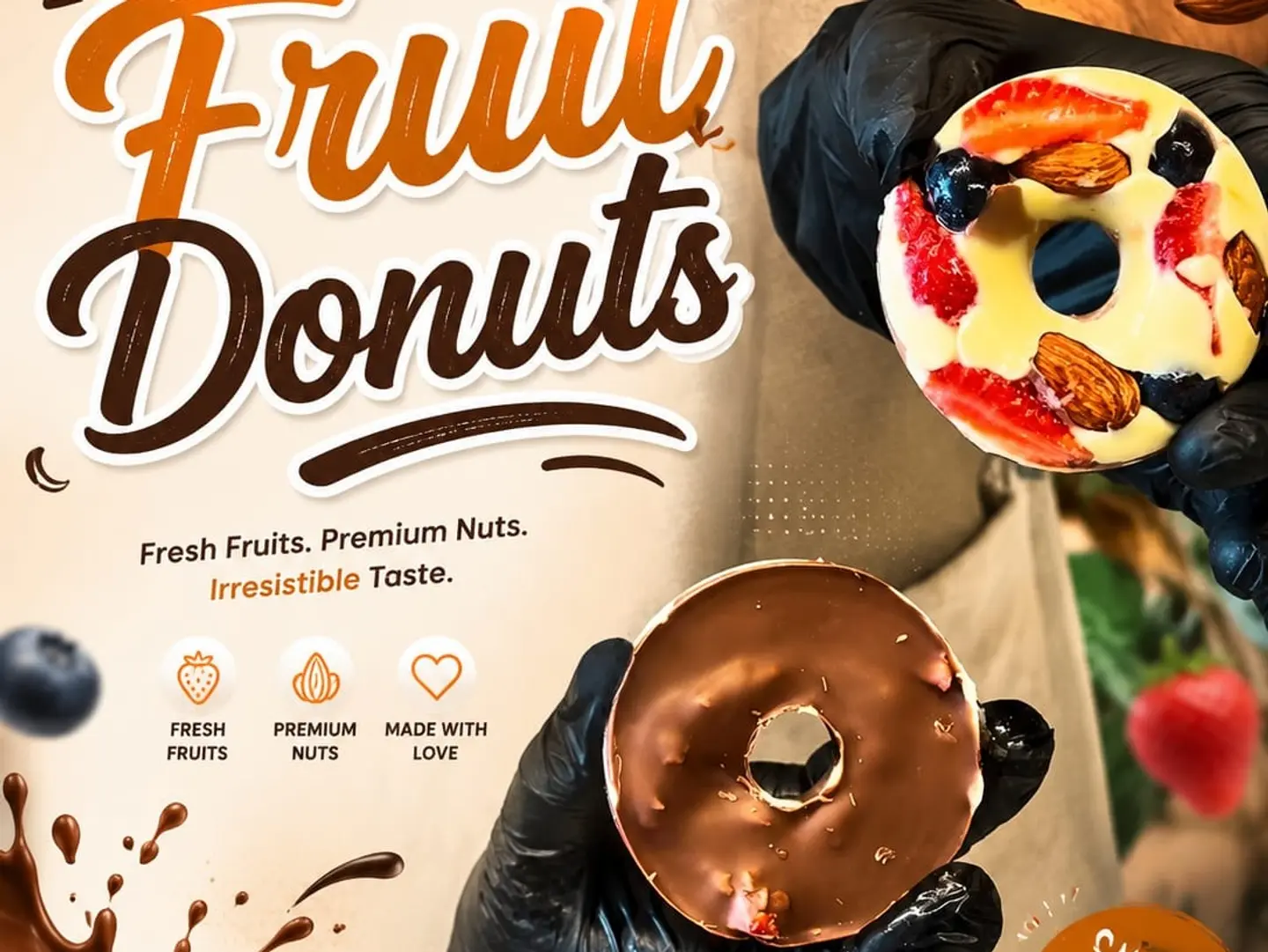 Friut Donuts 1pcs