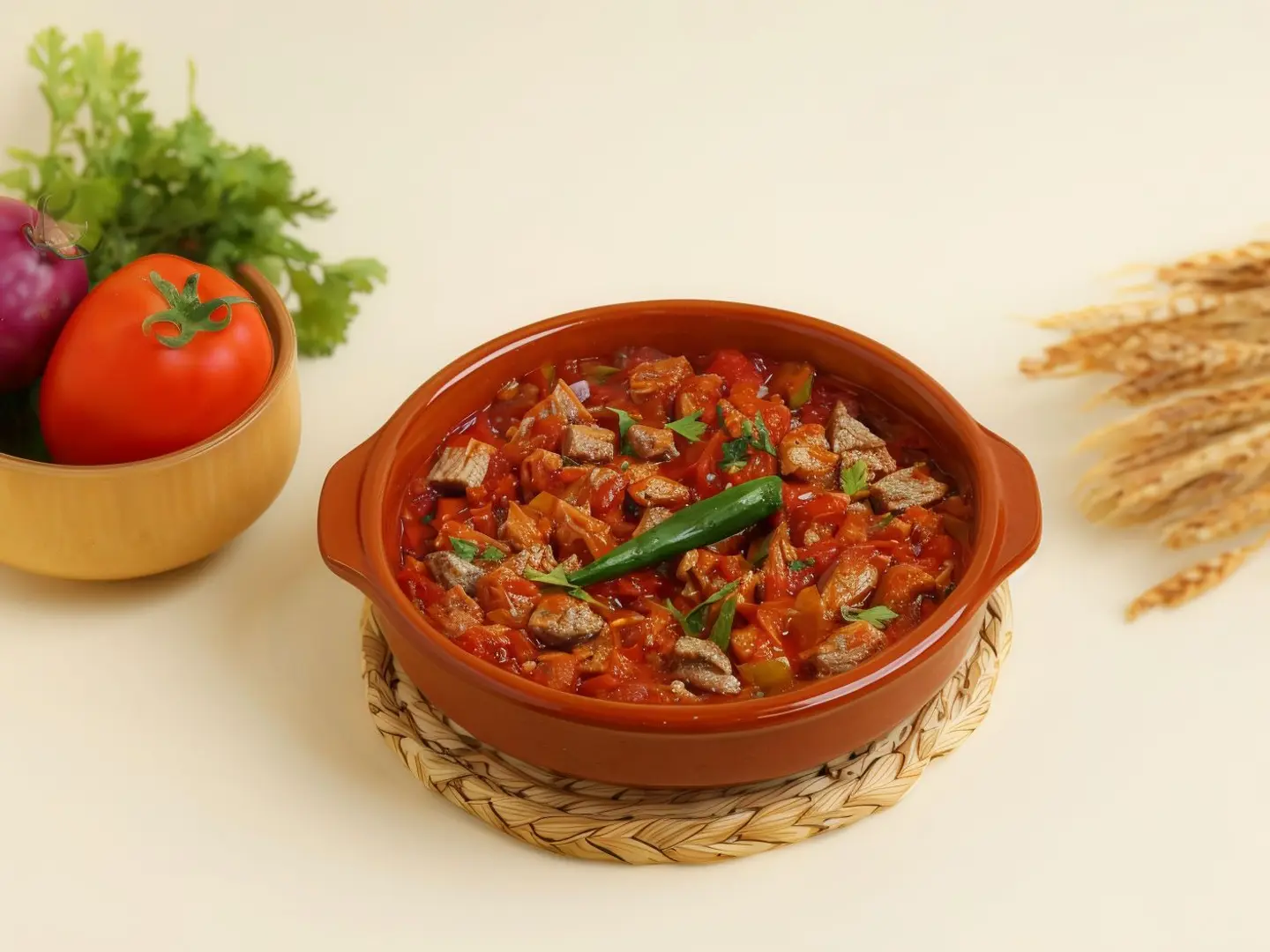 Tomato And Meat Fry