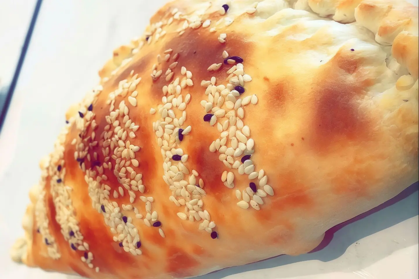 فطيرة قشقوان باللبنه