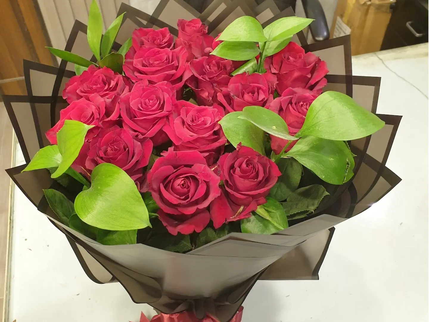 باقة سحر أحمر.