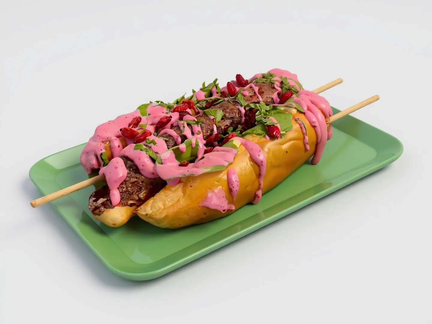 Beetroot Samoli Meat Kebab
