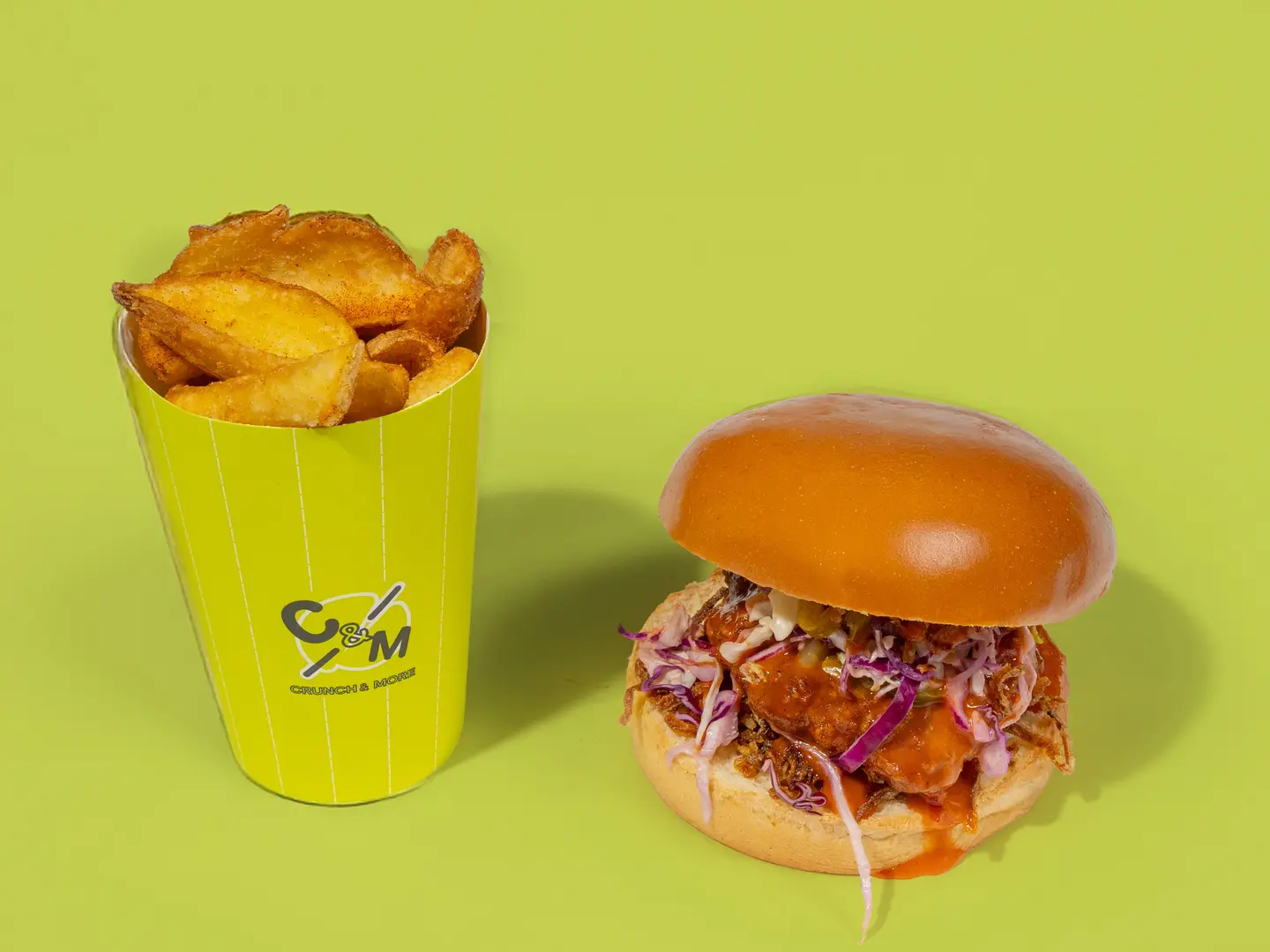 كو برجر وبطاطس