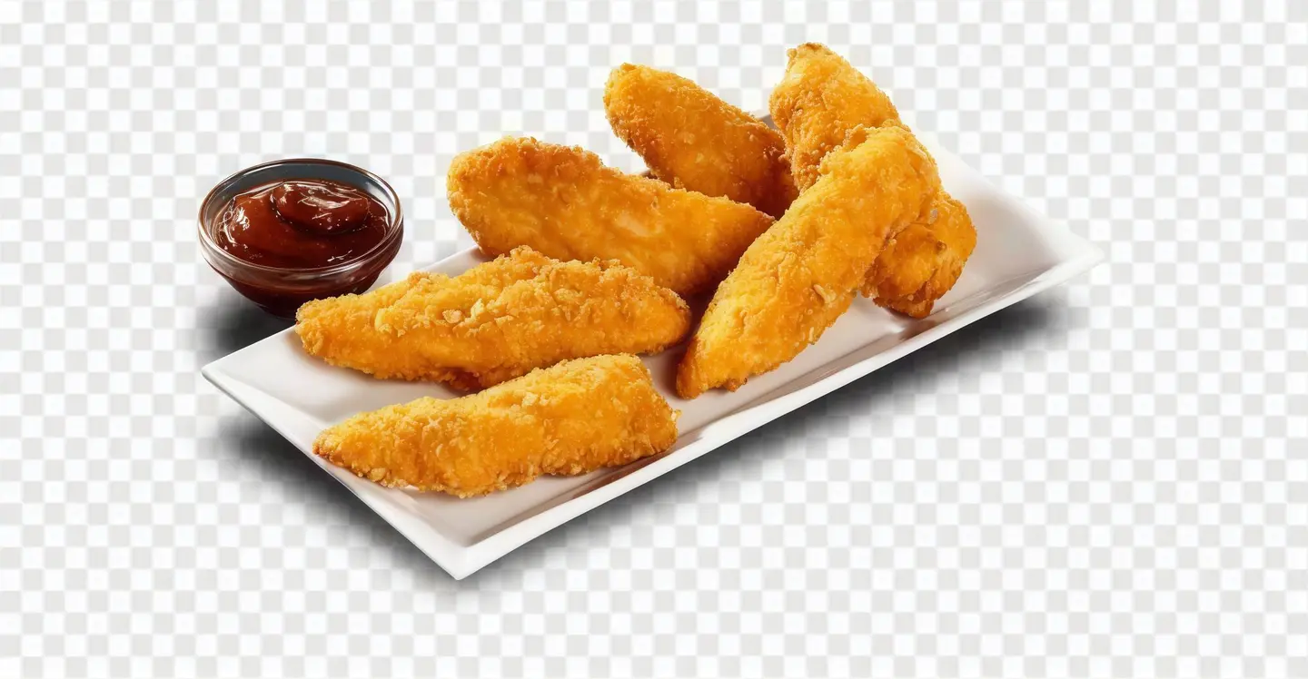 وجبة اصابع دجاج مدور