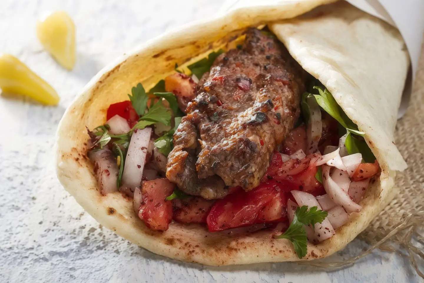 Meat Kebab Sandwich - Large