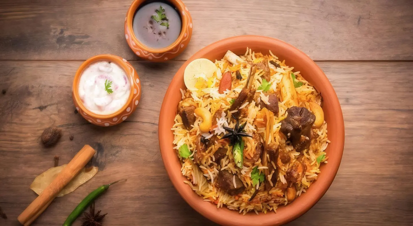 أرز برياني لحم