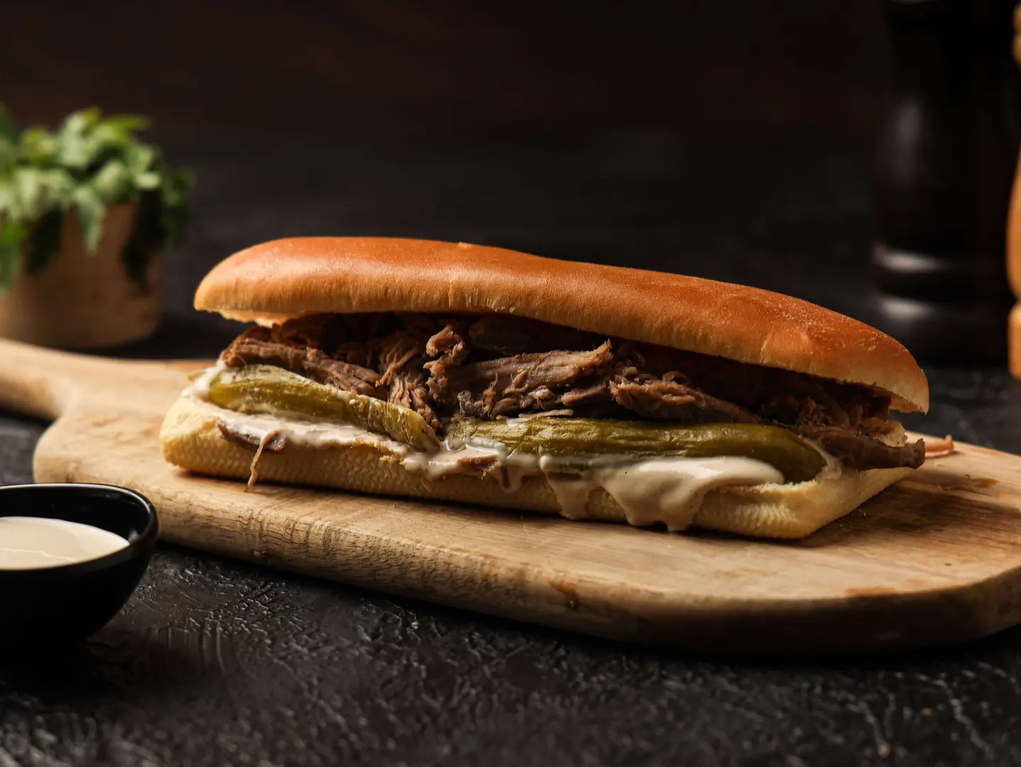 Lamb Sandwich With Tahina Sauce