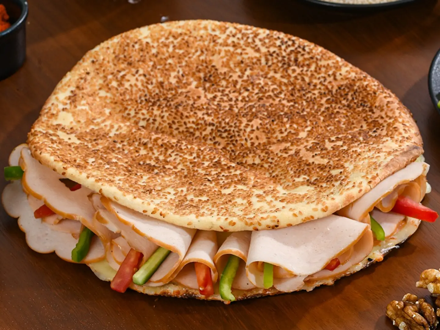 Cheese With Smoked Turkey Kaakeh