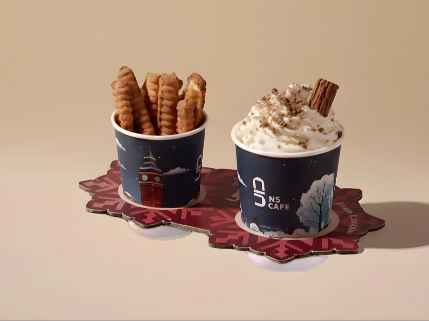 ماتشي ماتشي وافل ستيك و الهوت شوكليت