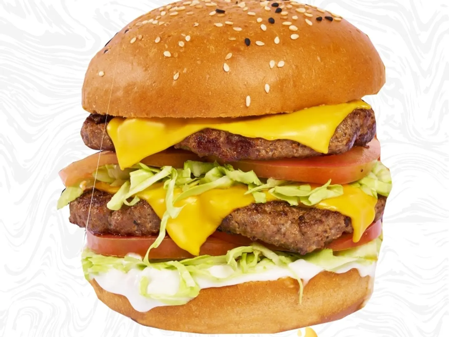 دبل برجر لحم