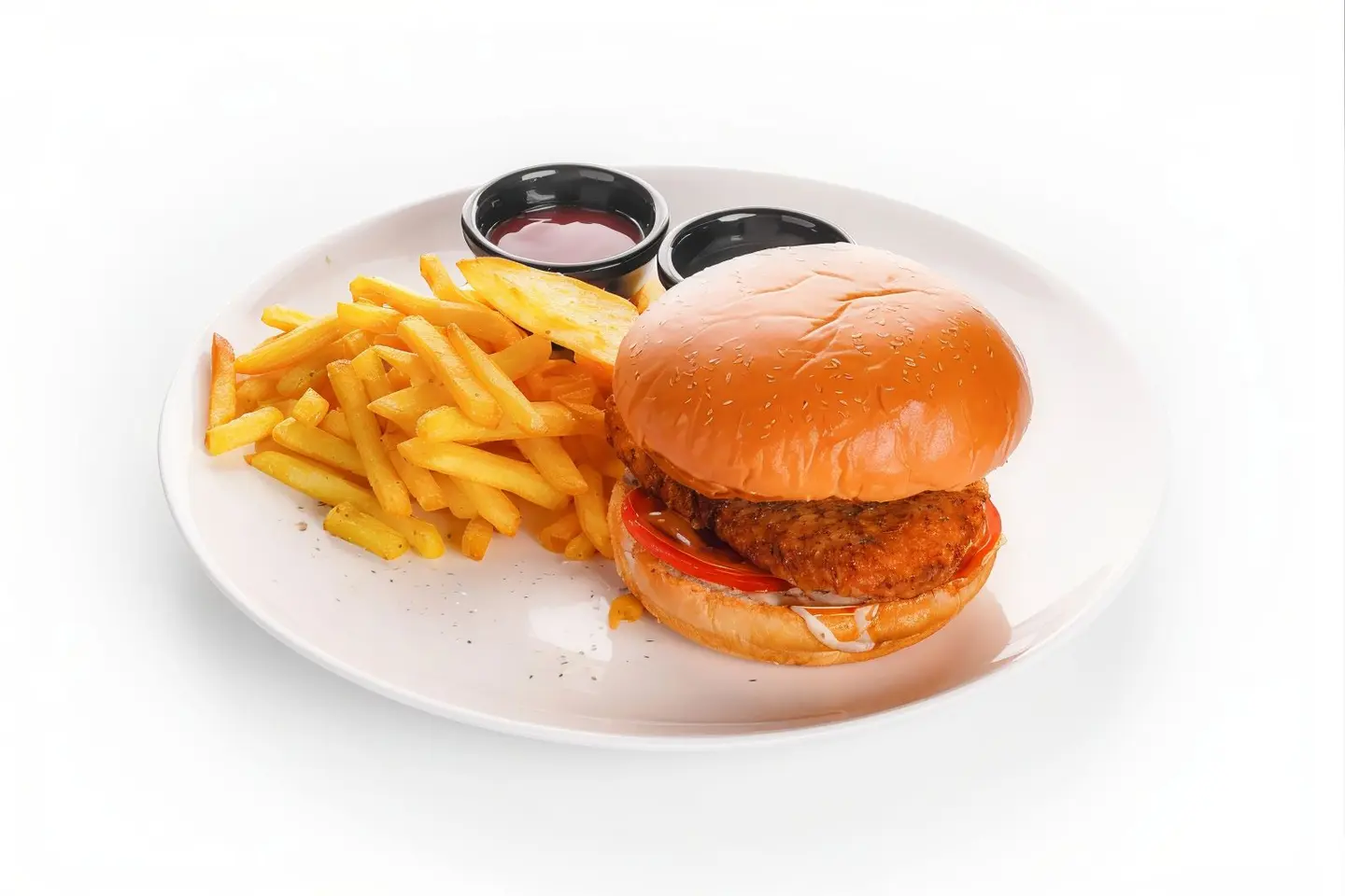 Chicken Burger With Crispy Cheese