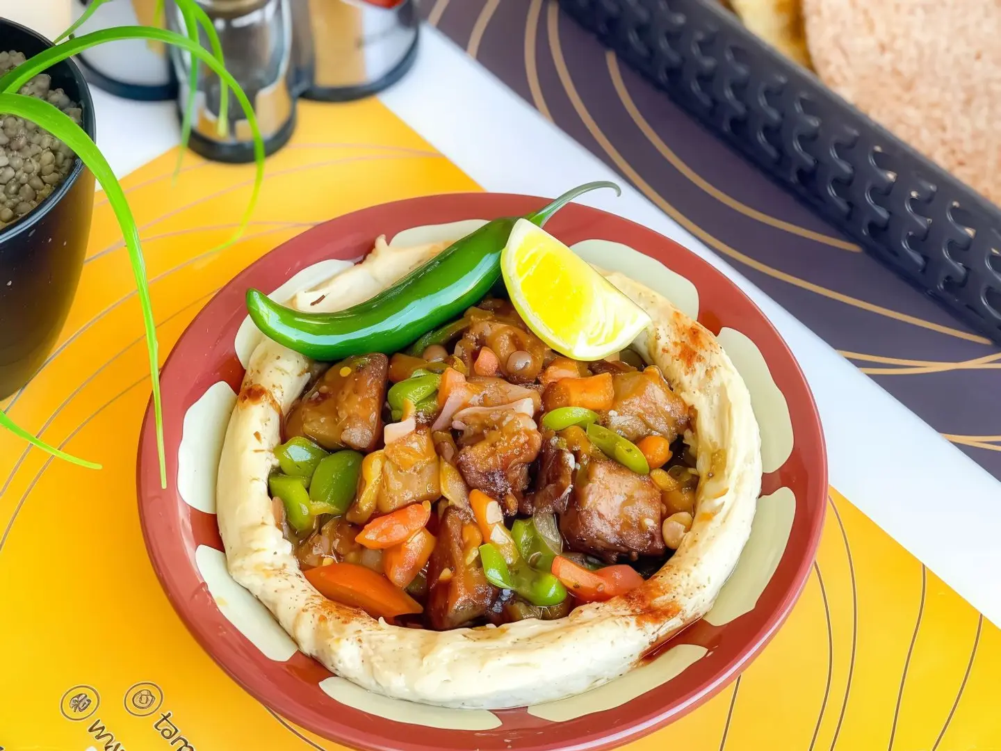 مقلقل مع الحمص