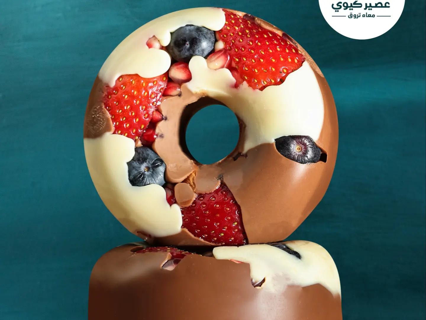 دونات الفواكه بالشوكولاته 6حبه