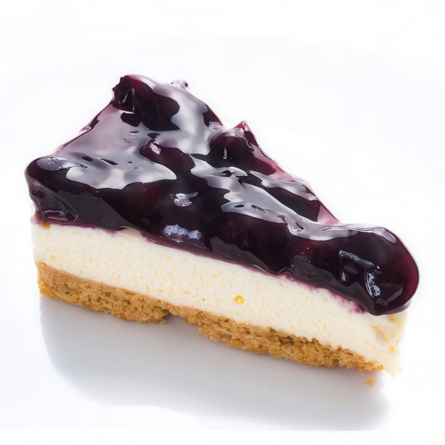 قطع تشيز توت مثلثه