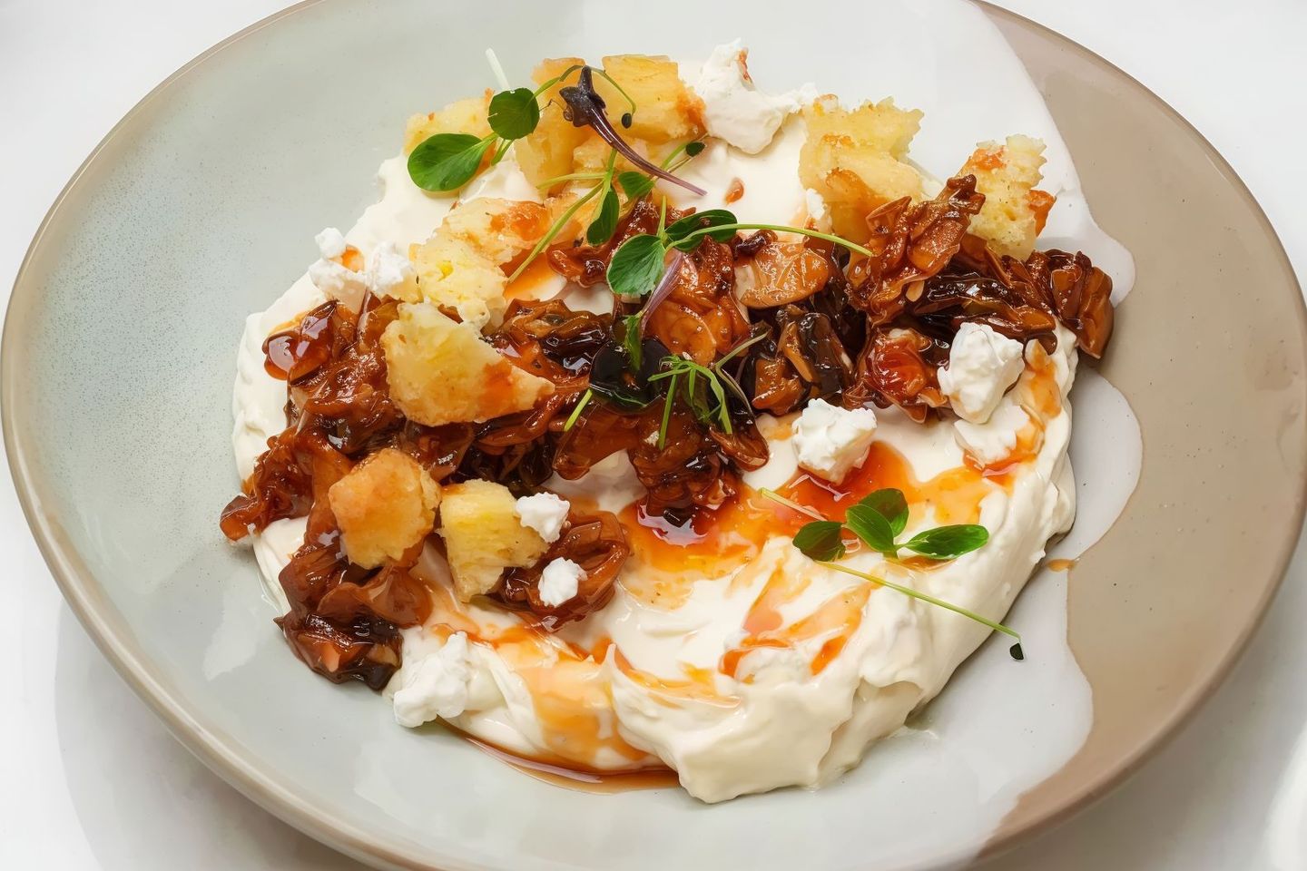 Whipped Feta With Sticky Date Dip