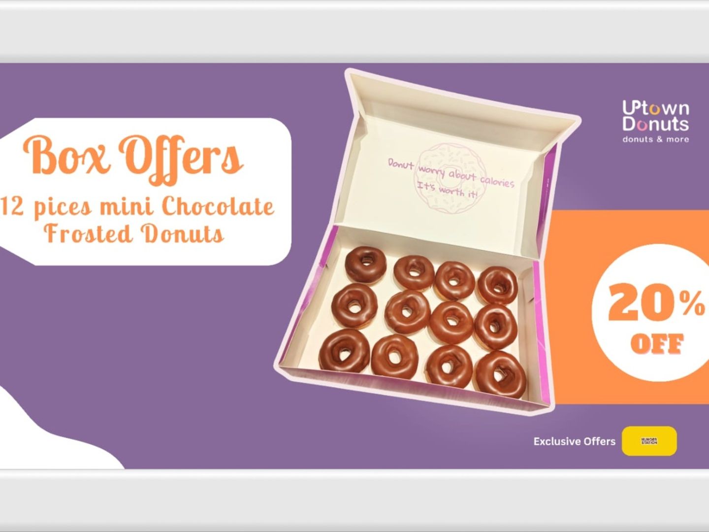Mini Assorted Chocolate Frosted 12 Pices Box