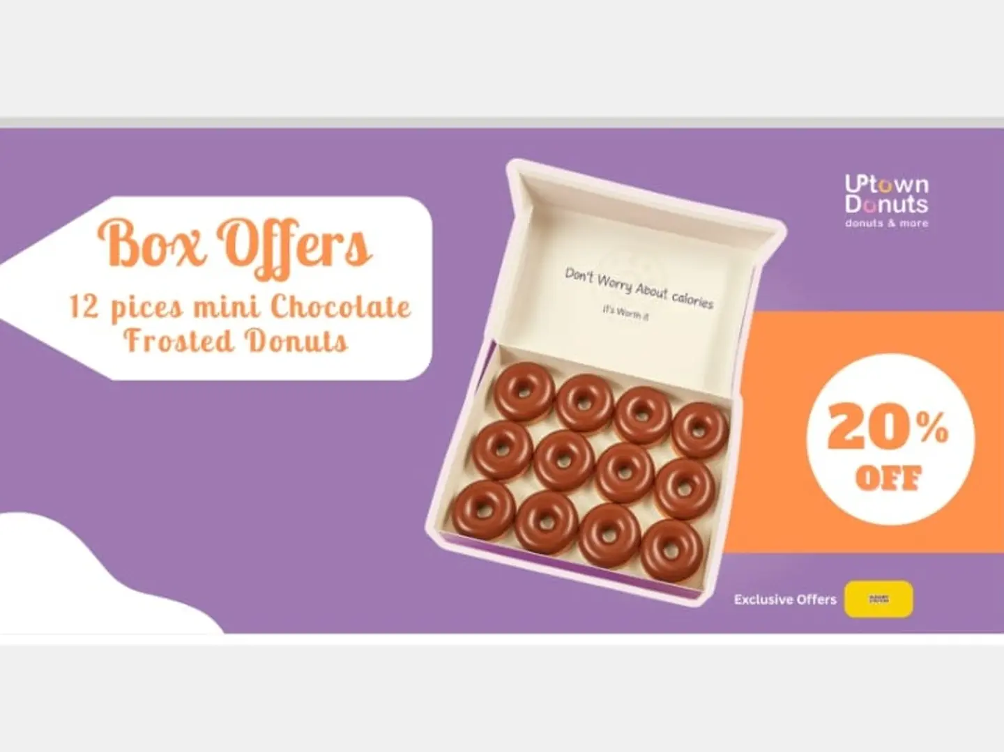 Mini Assorted Chocolate Frosted 12 Pices Box