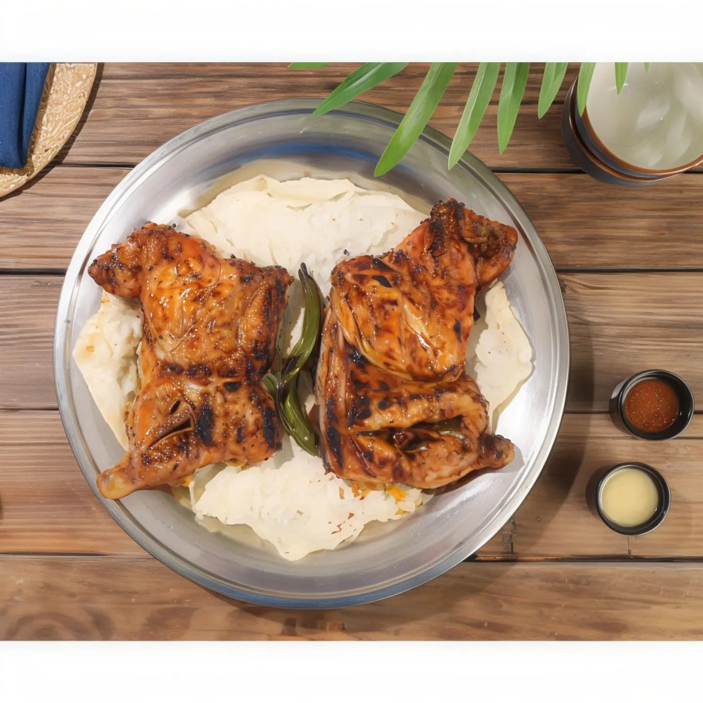 Chicken On Charcoal Without Rice