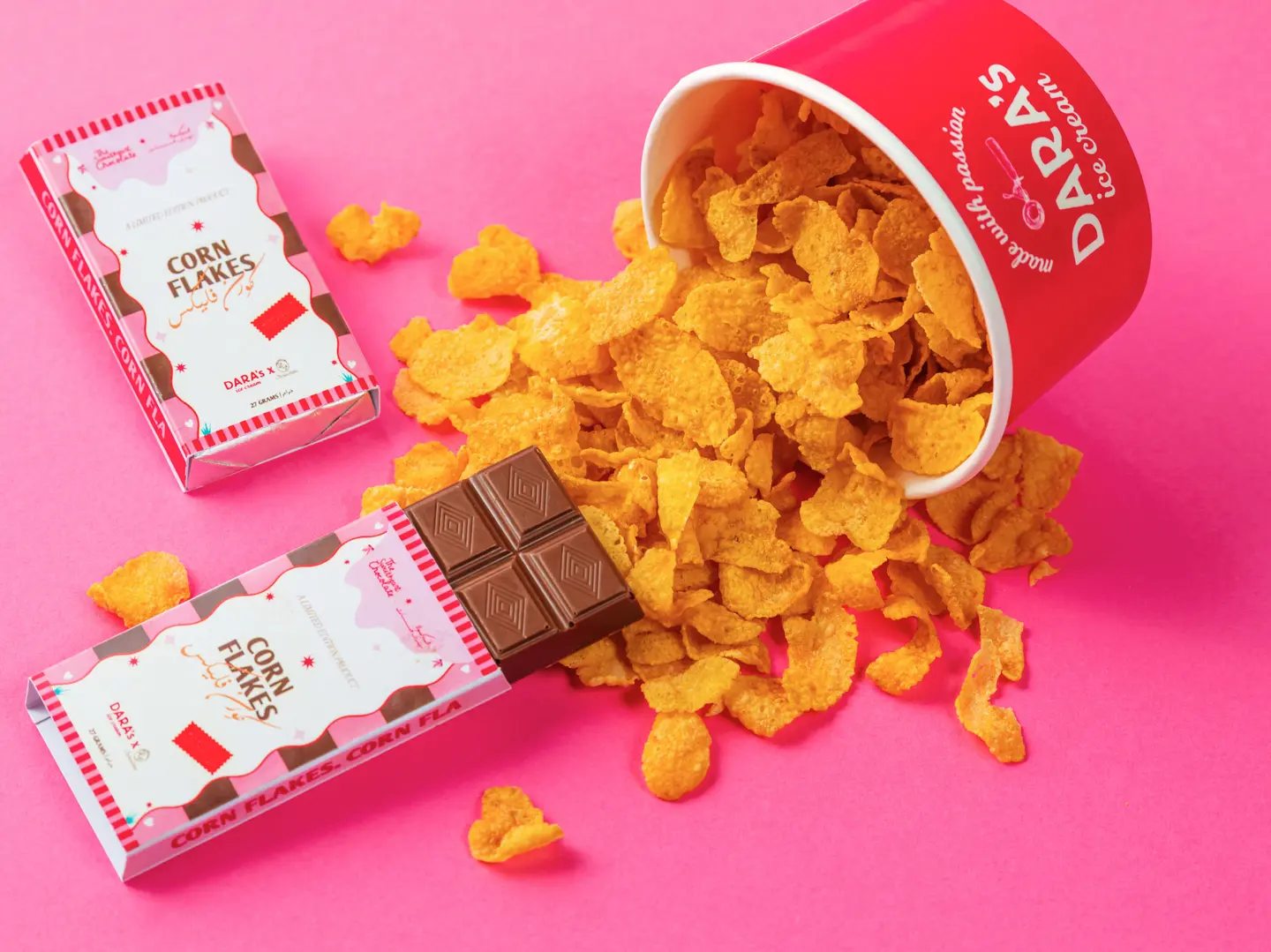 شوكولاتة بحشوة رقائق الكورن فلكس