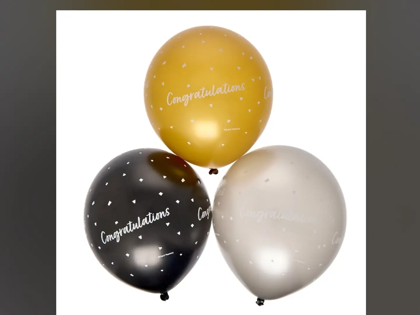 3 Balloons Small Congratulations