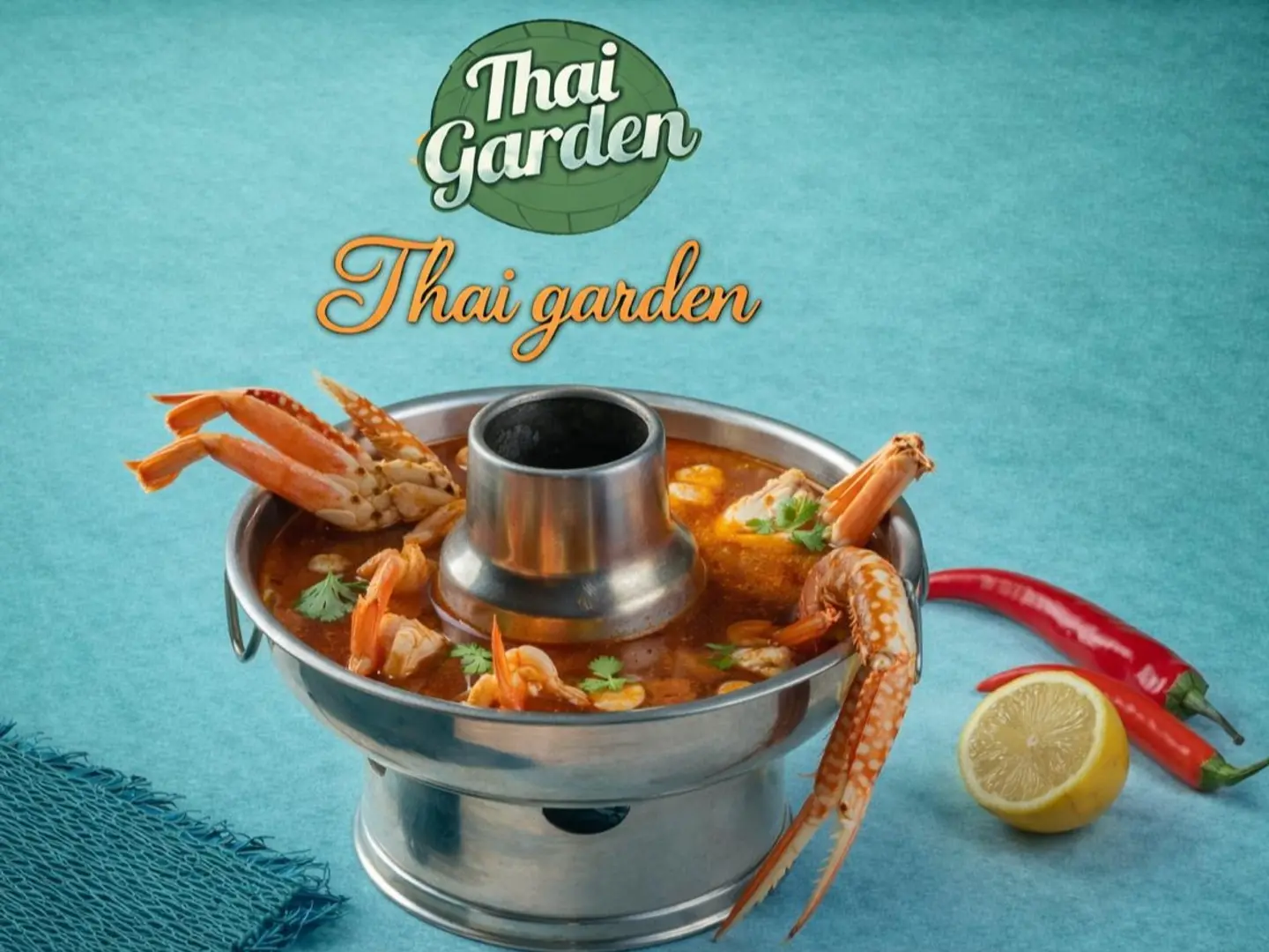 Tom Yum Soup With Seafood, Red Soup - Tom Yum Soup With Seafood, Red Soup Medium