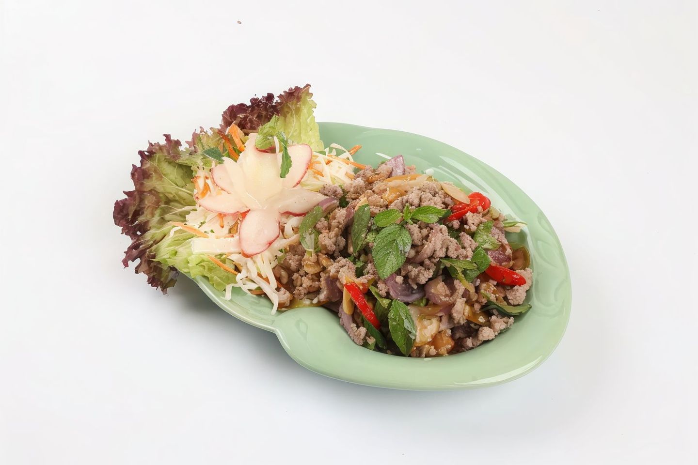 Mtabbal Meat Salad With Mint