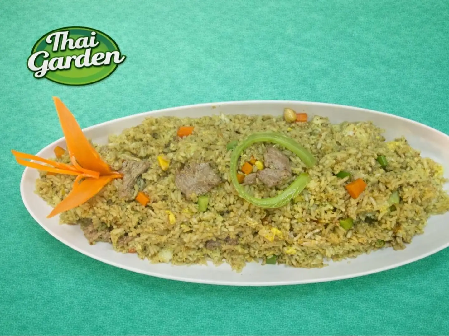 Green Curry Meat Rice