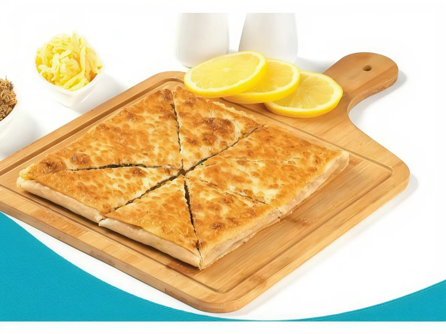 فطيرة لبنة زعتر