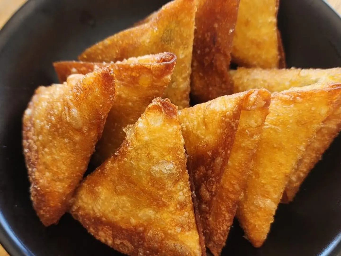 Quarter Of A Potato Samosa With Meat