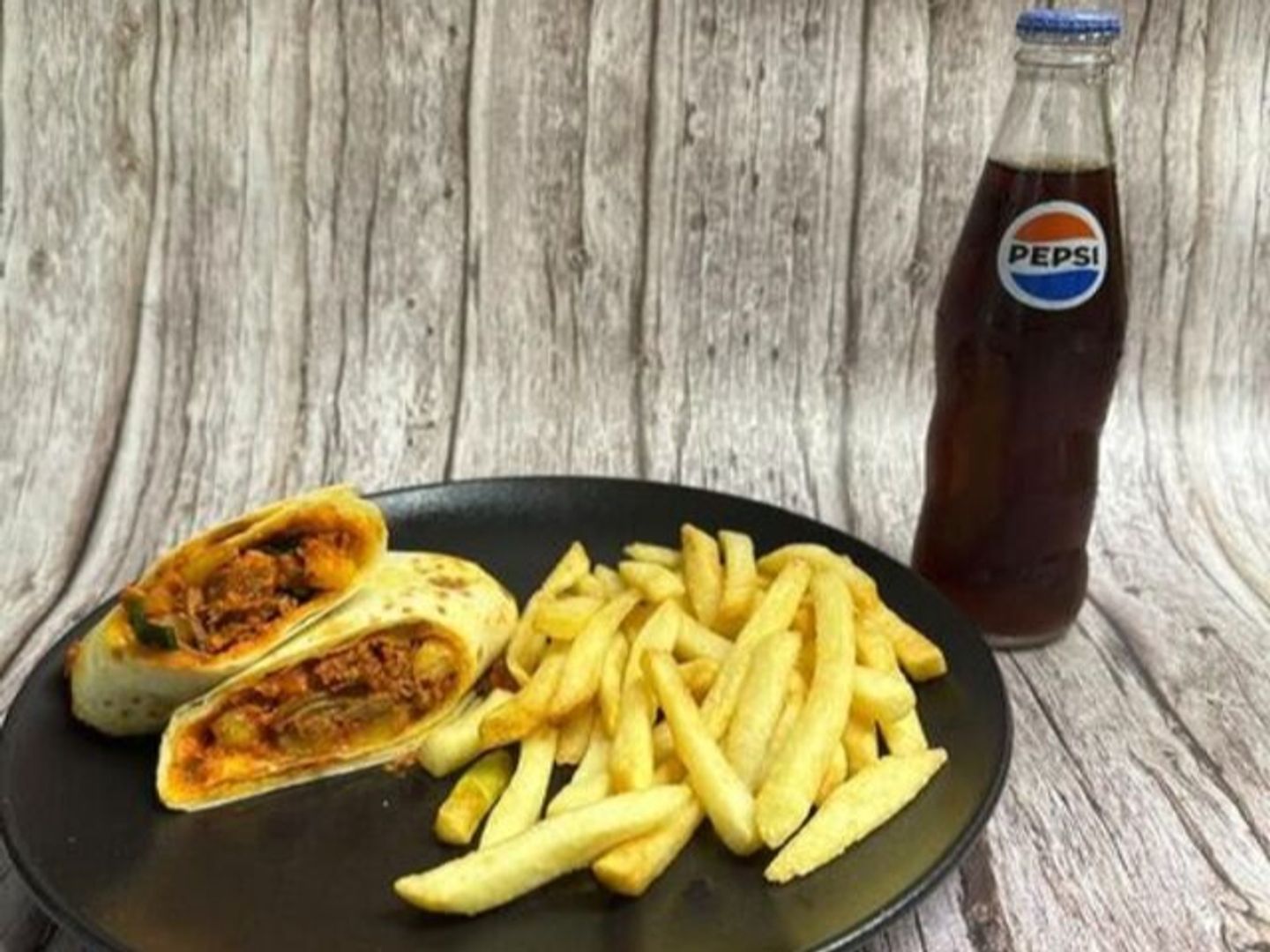 Buna Gosht Sandwich Meal